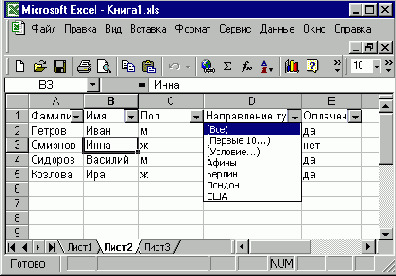  AutoFilter