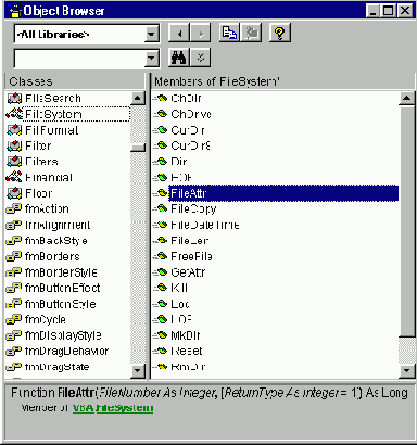    (Object Browser)